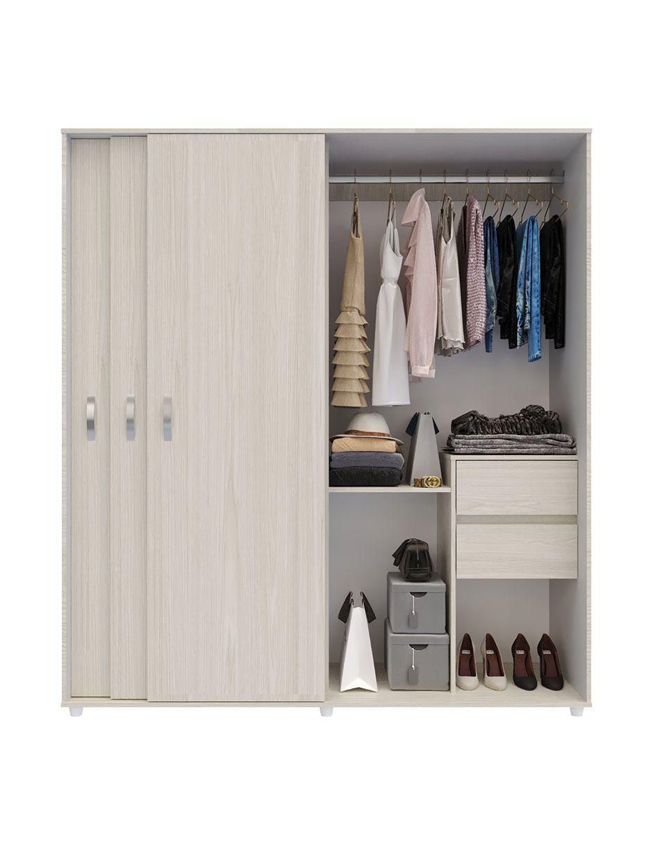 Armario  M01960CL-NIBL de aglomerado y madera 10