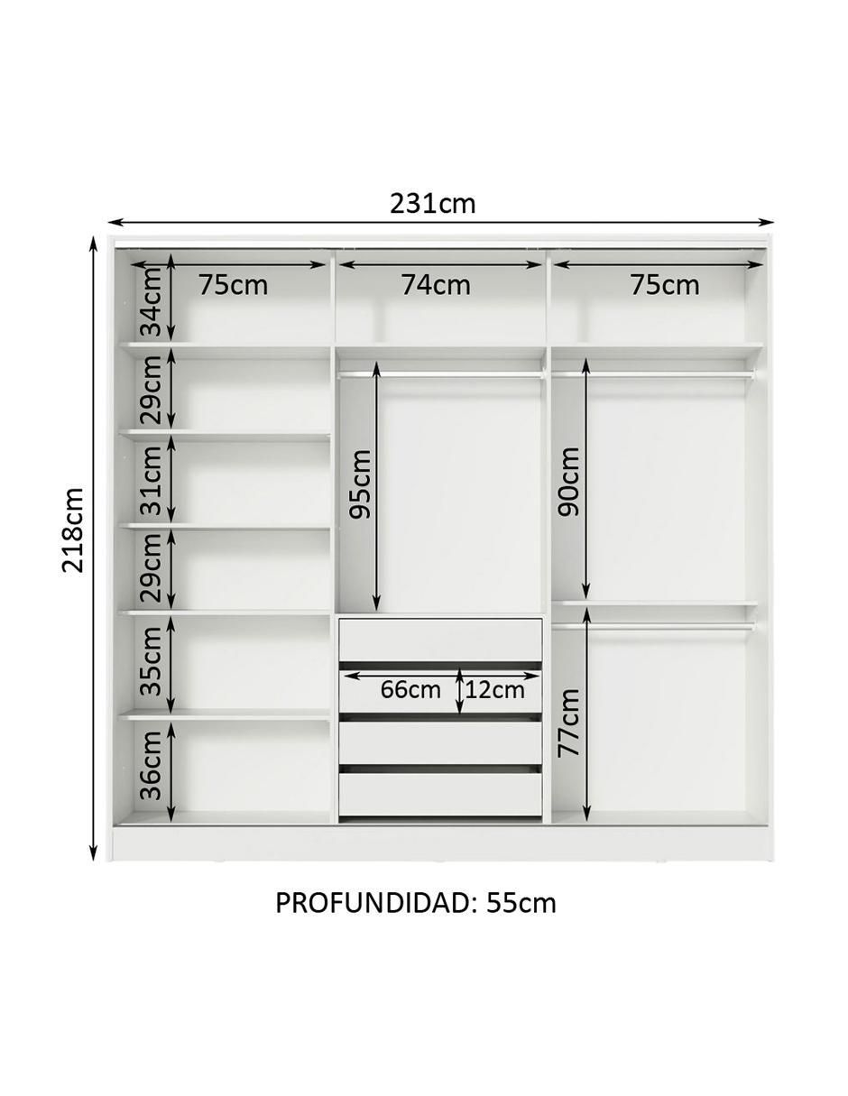 Ropero Eros 11639b2e de MDF 14