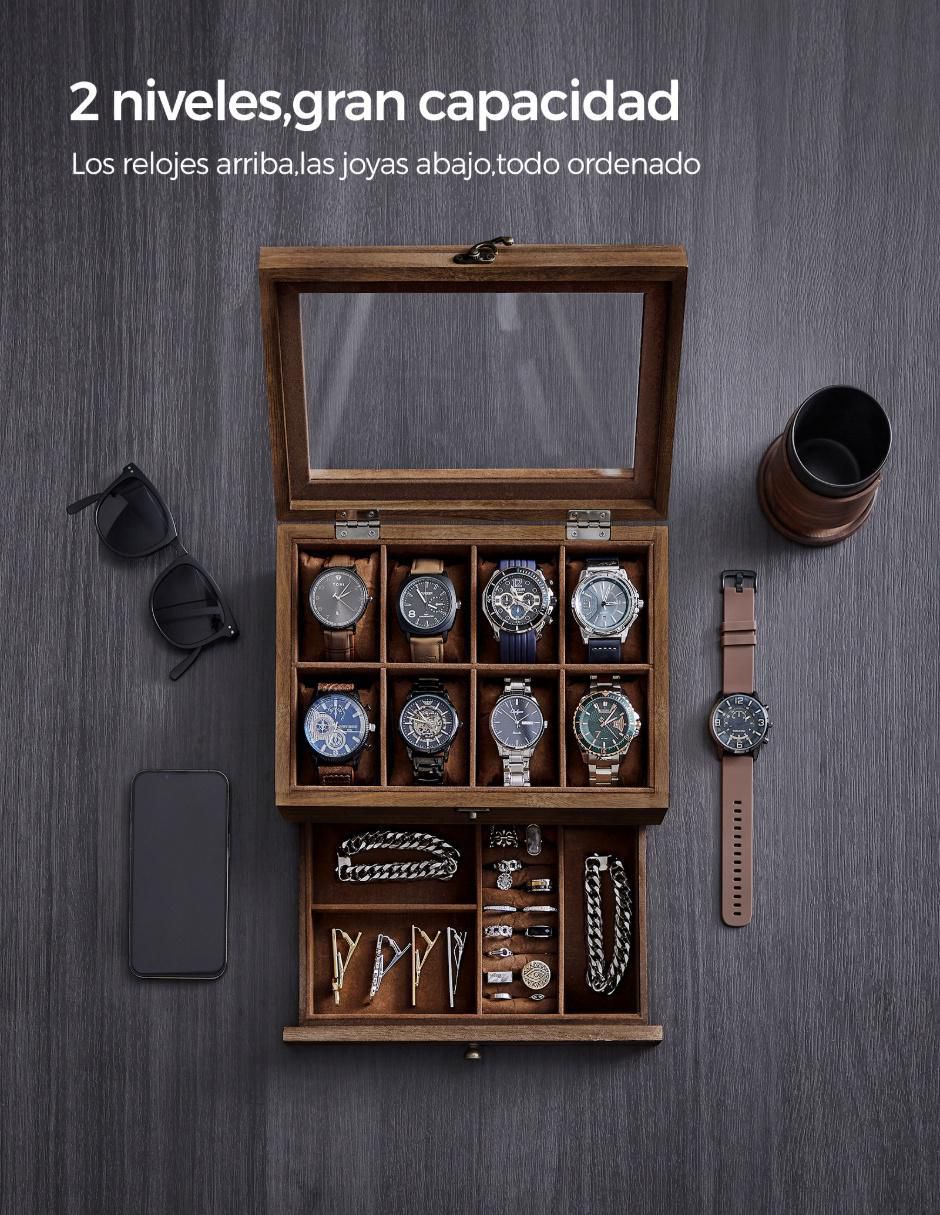 Caja reloj Anicia cuadrada 2