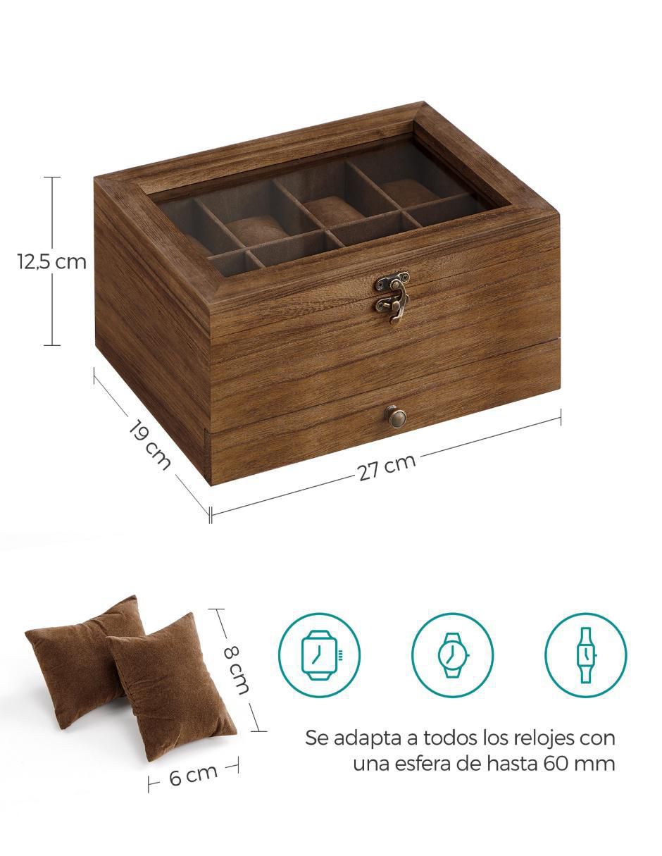 Caja reloj Anicia cuadrada 4