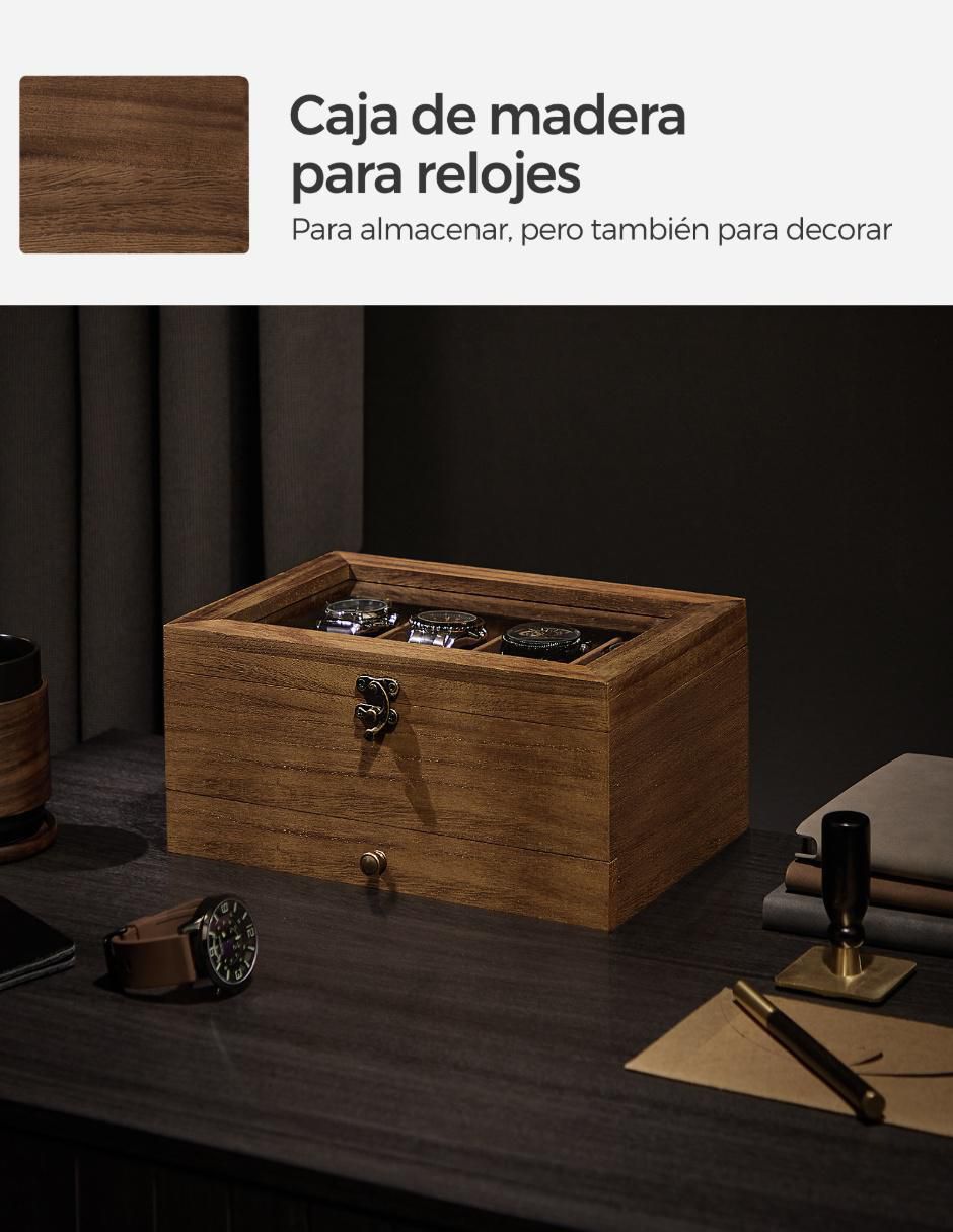 Caja reloj Anicia cuadrada 3