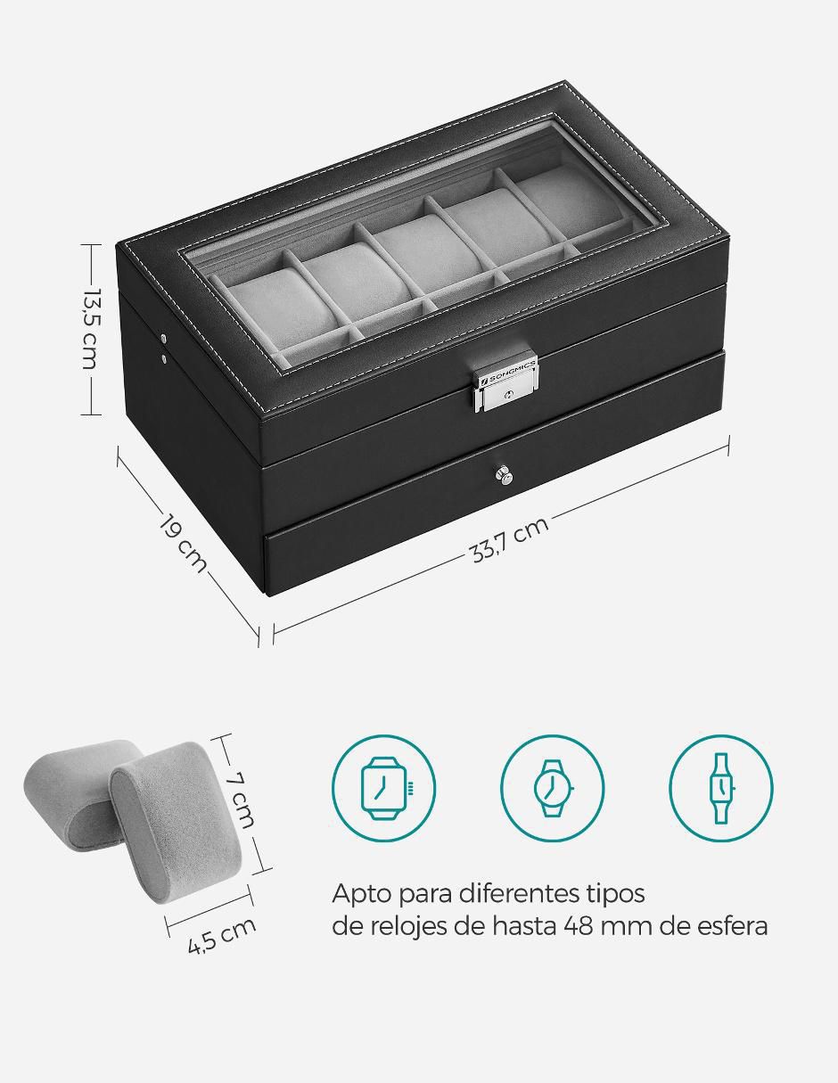 Caja reloj Bridie cuadrado 4