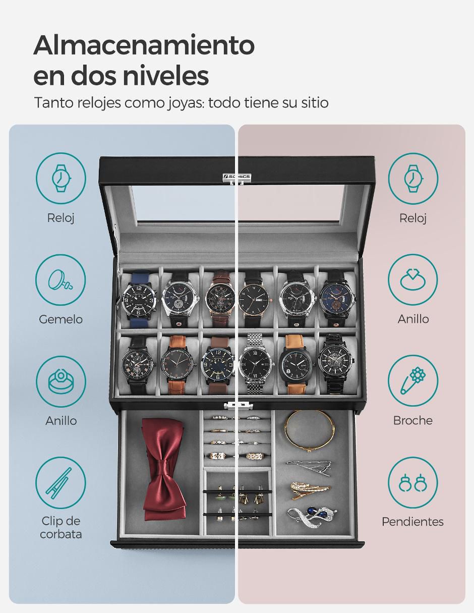 Caja reloj Bridie cuadrado 3
