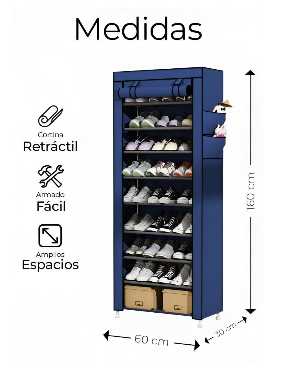 Zapatera armable para 27 pares de zapatos adulto 4