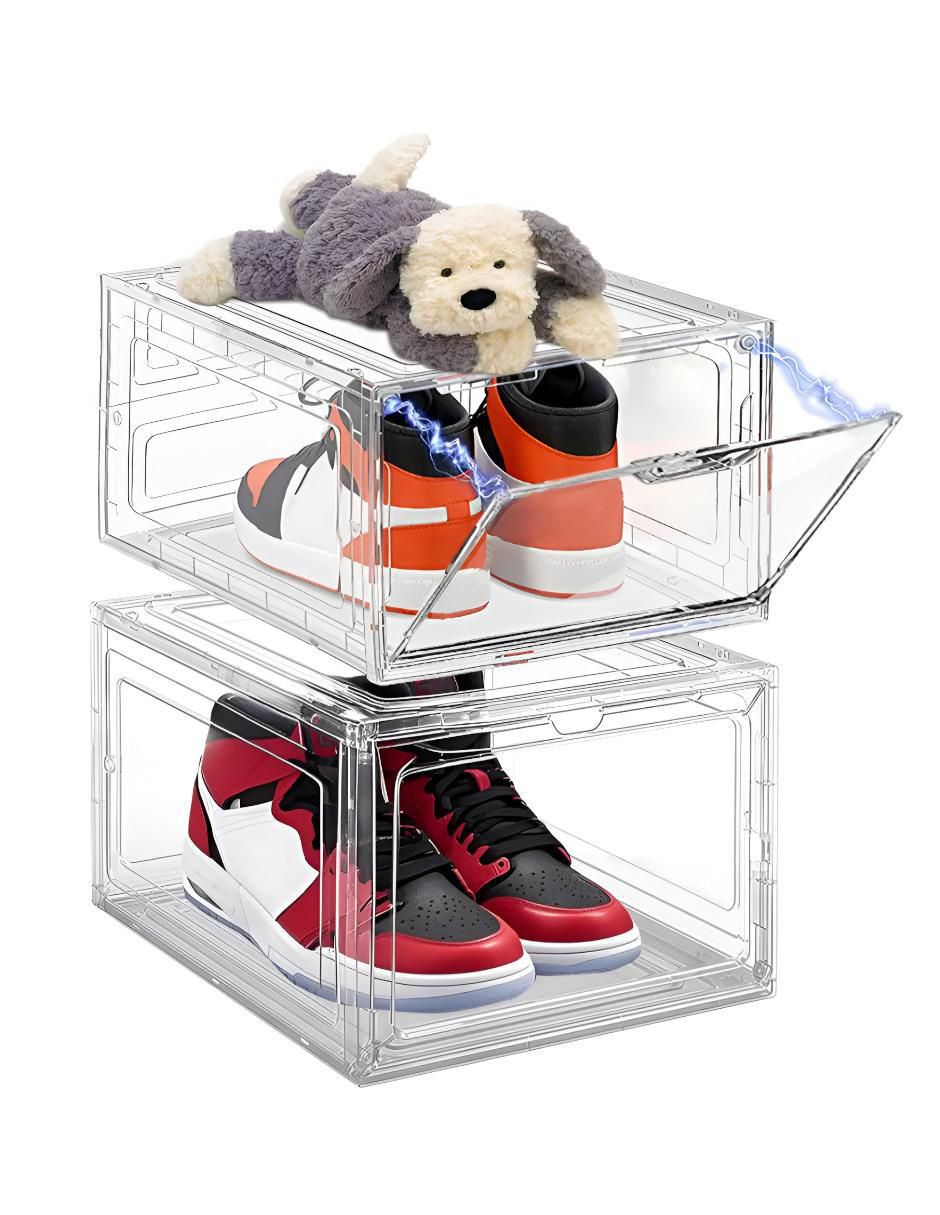 Zapatera armable caja almacenadora para 2 pares de zapatos adulto 2