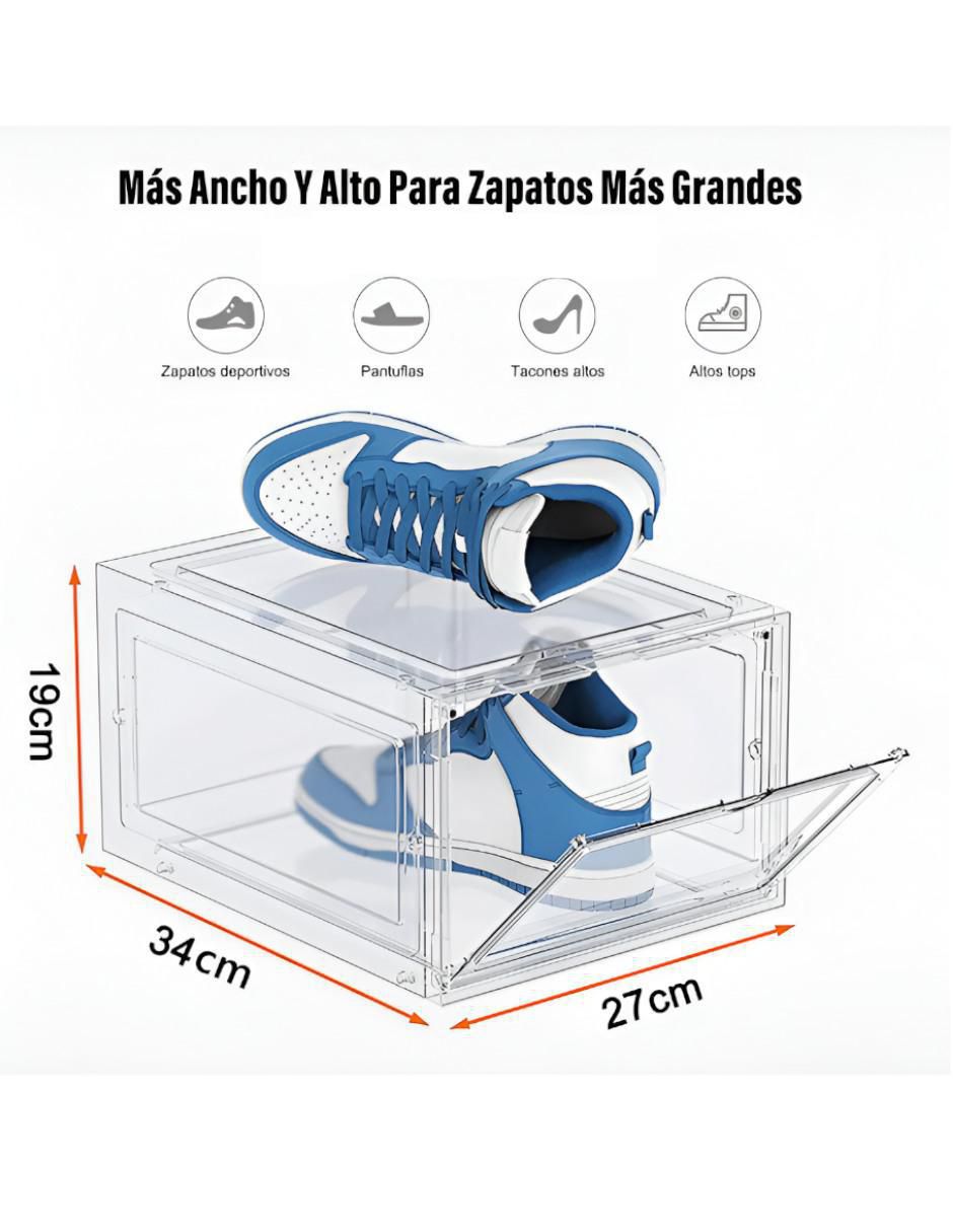 Zapatera armable caja almacenadora para 2 pares de zapatos adulto 4