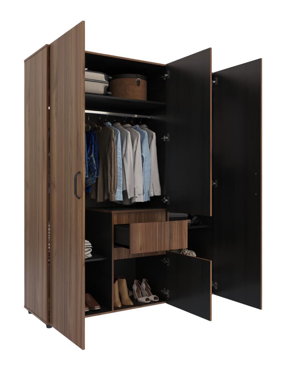 Armario habitación m01790cl-gswe de aglomerado 4