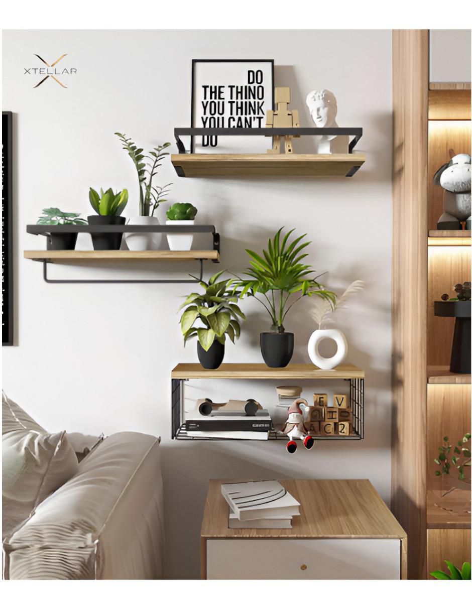 Repisa armable de madera con metal 2