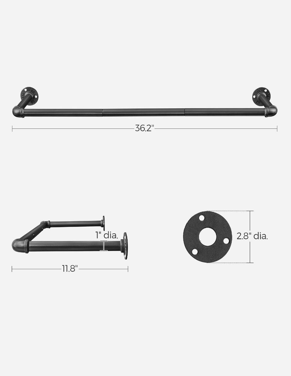 Perchero de pared Dalson de acero 2 ganchos 4
