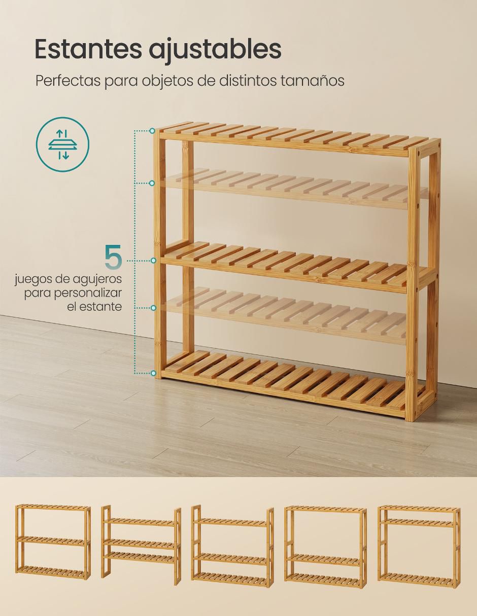 Estante de bambú Bambou MBCB13Y 2