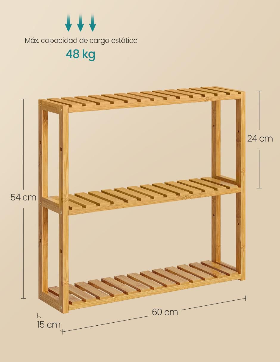 Estante de bambú Bambou MBCB13Y 4