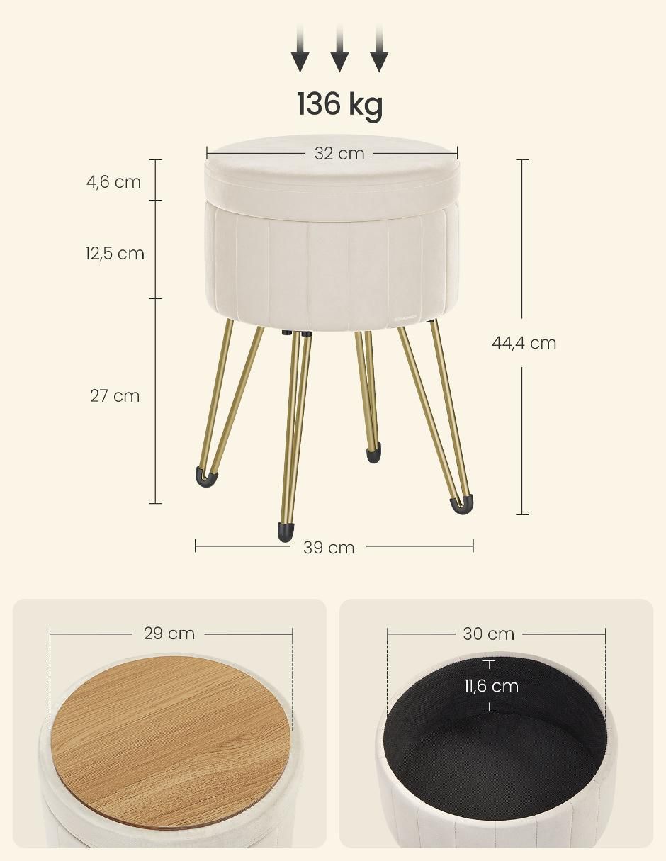 Taburete Giana de MDF 4