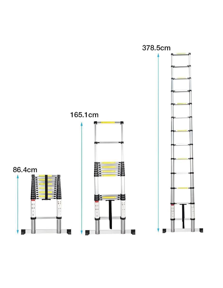 Escalera telescópica de acero inoxidable 5