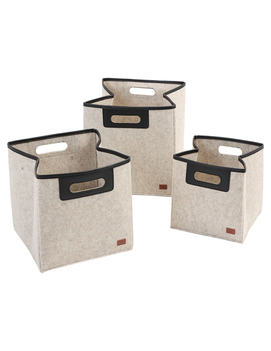 Set cesto multiusos de fieltro