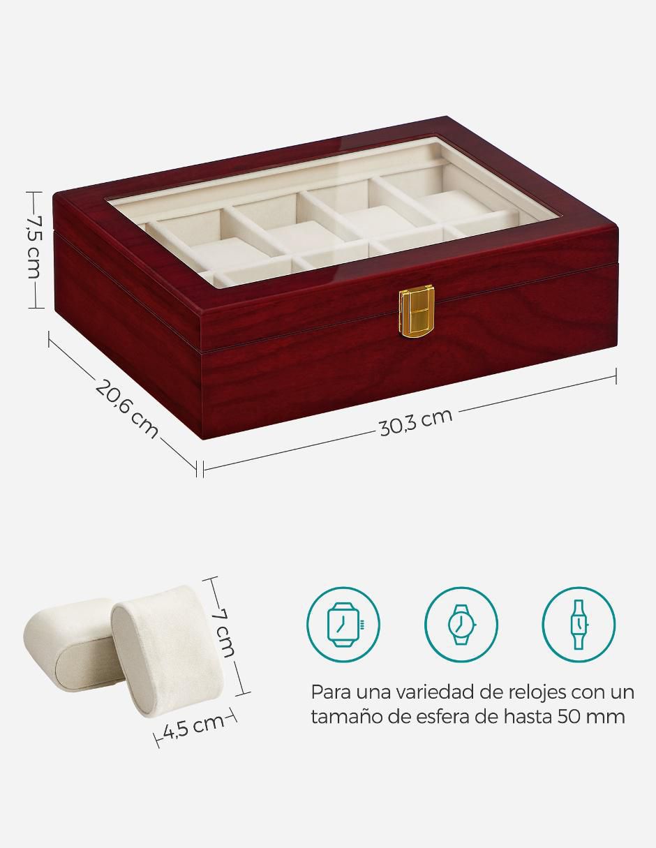 Caja reloj Anicia rectangular 4