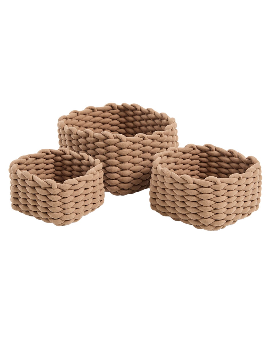 Set cesto multiusos de algodón