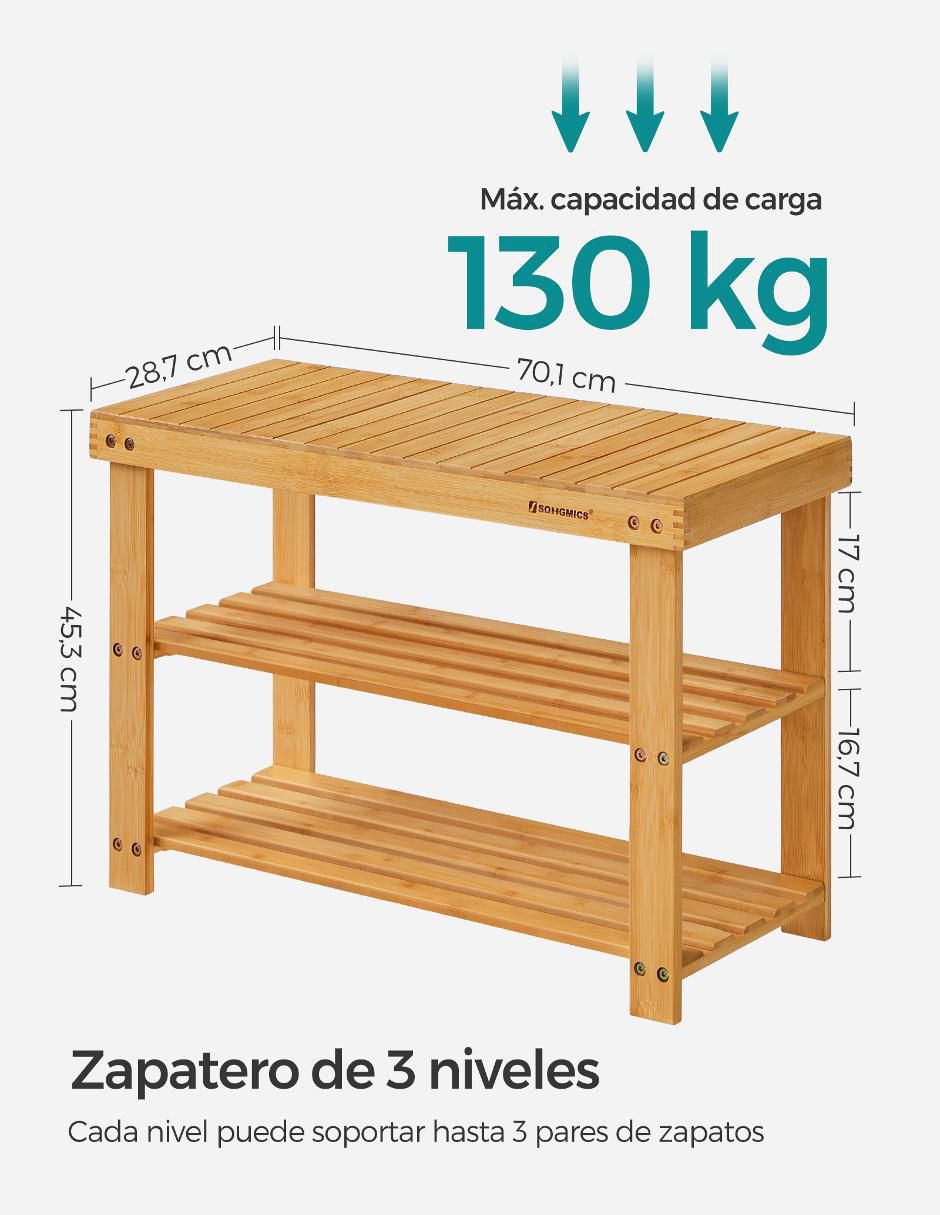 Zapatera armable Carte para 6 pares de zapatos adulto 4