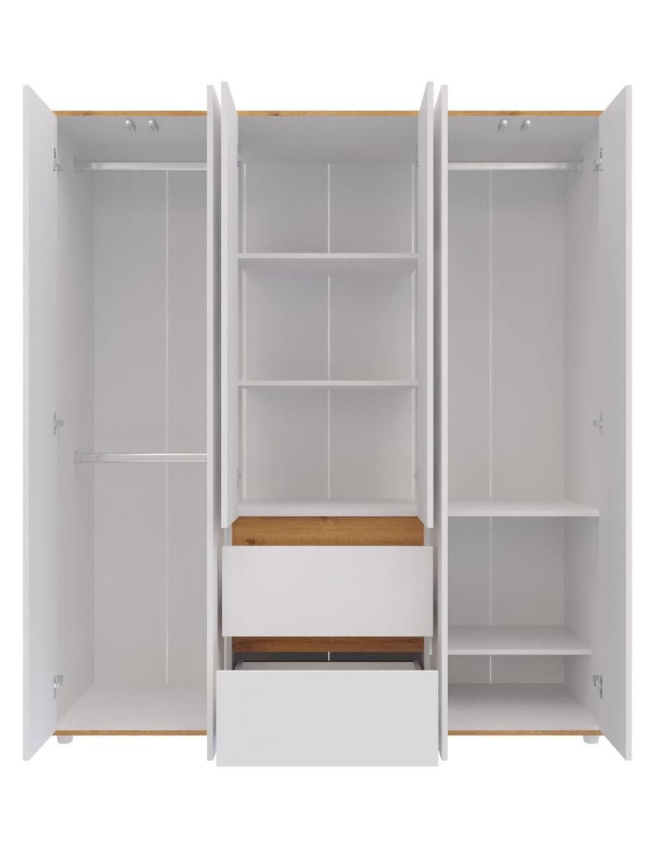 Ropero armable P00947CL-BLDU de aglomerado 6