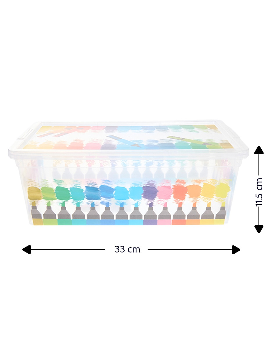 Caja con tapa Artist rectangular con 2 piezas 4