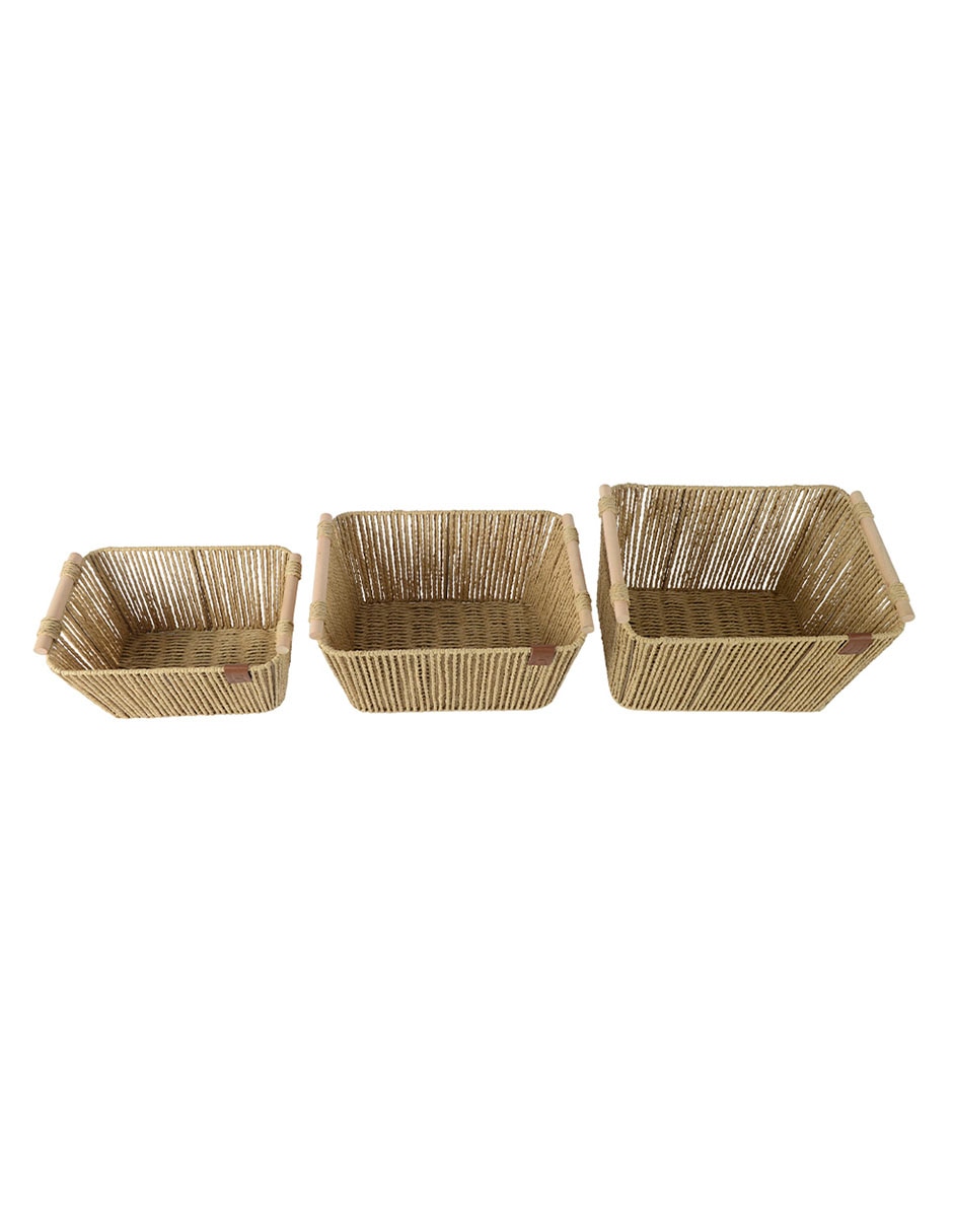 Set cesto de almacenamiento de papel 6