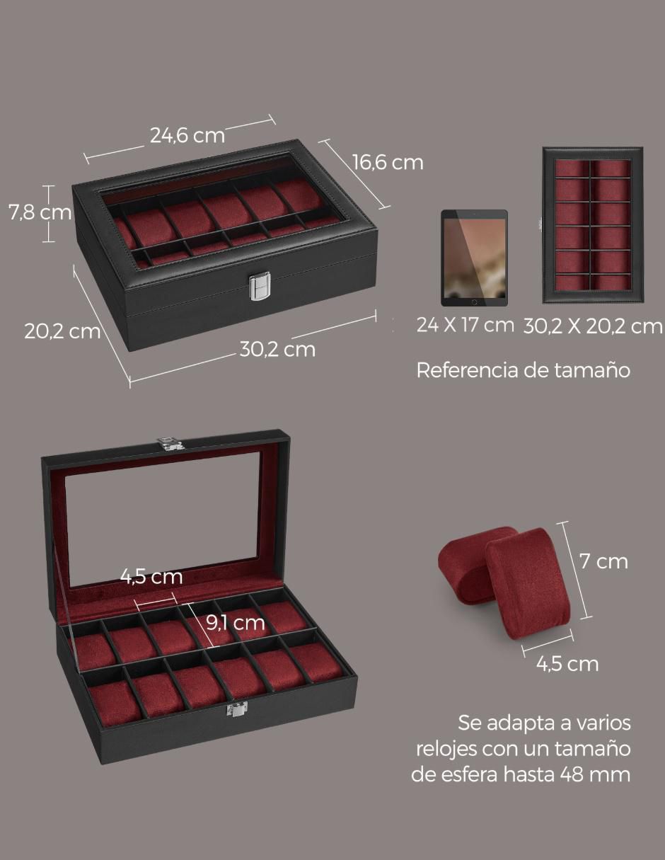 Caja reloj Bridie cúbica 1 pieza 4