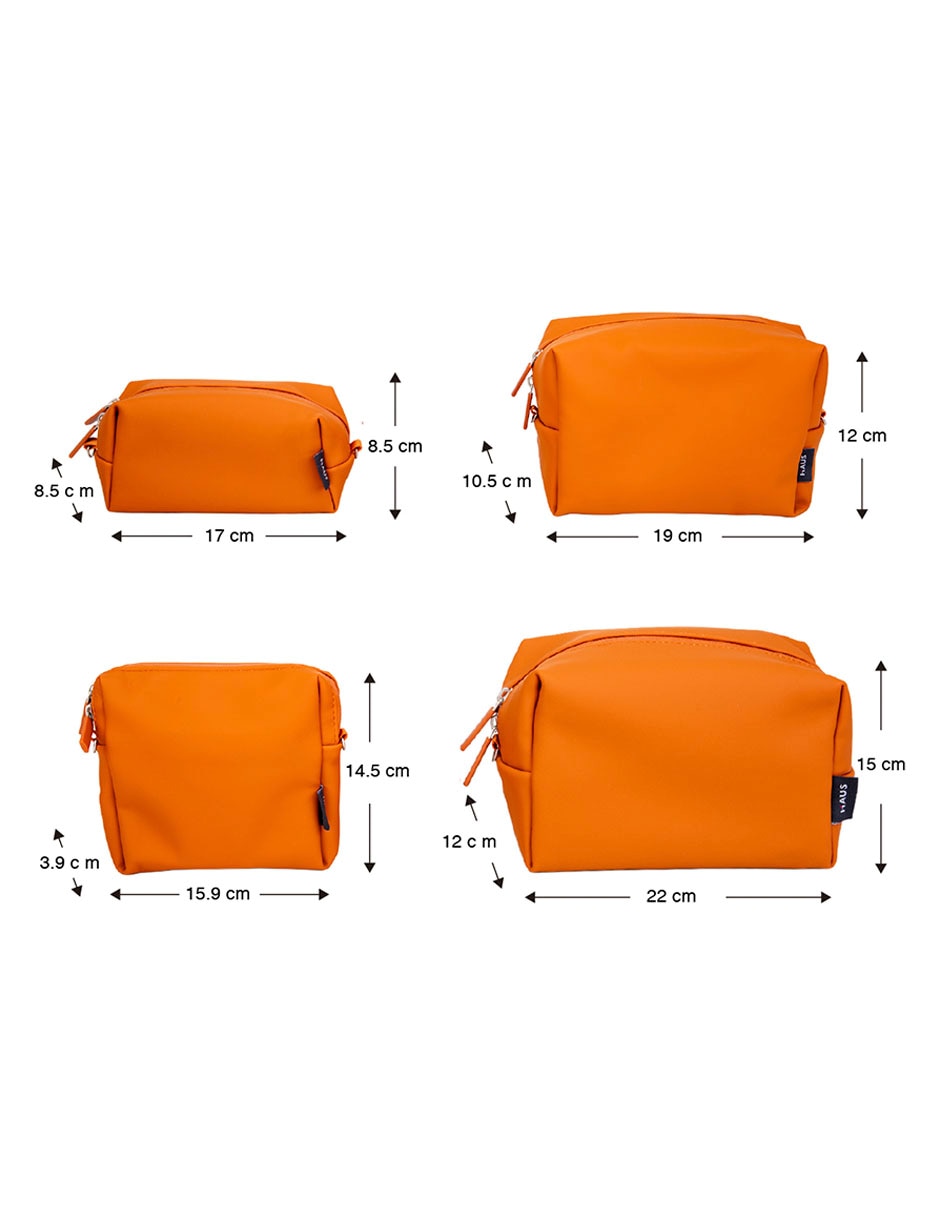 SET BOLSAS ORGANIZADORAS MUYI, NARANJA