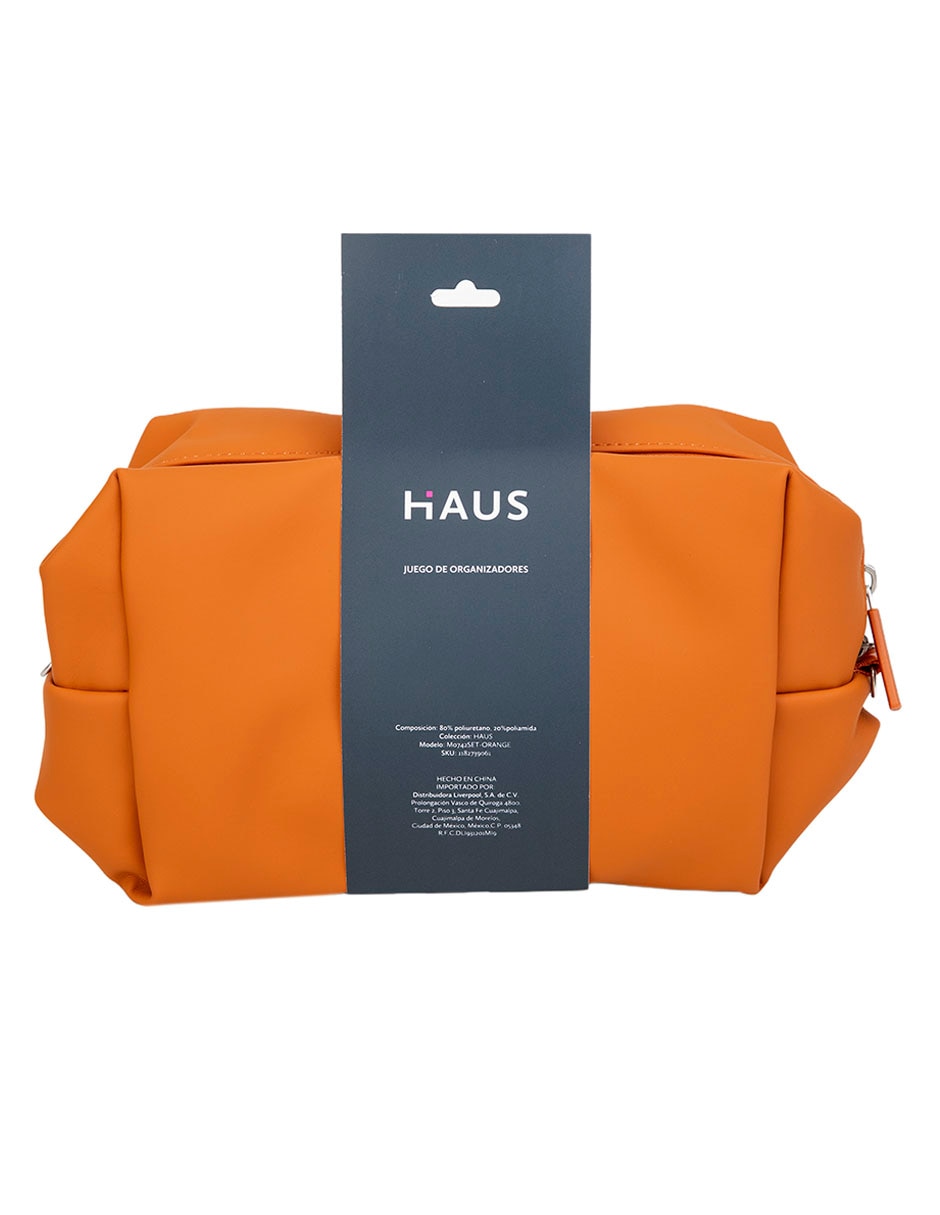 SET BOLSAS ORGANIZADORAS MUYI, NARANJA