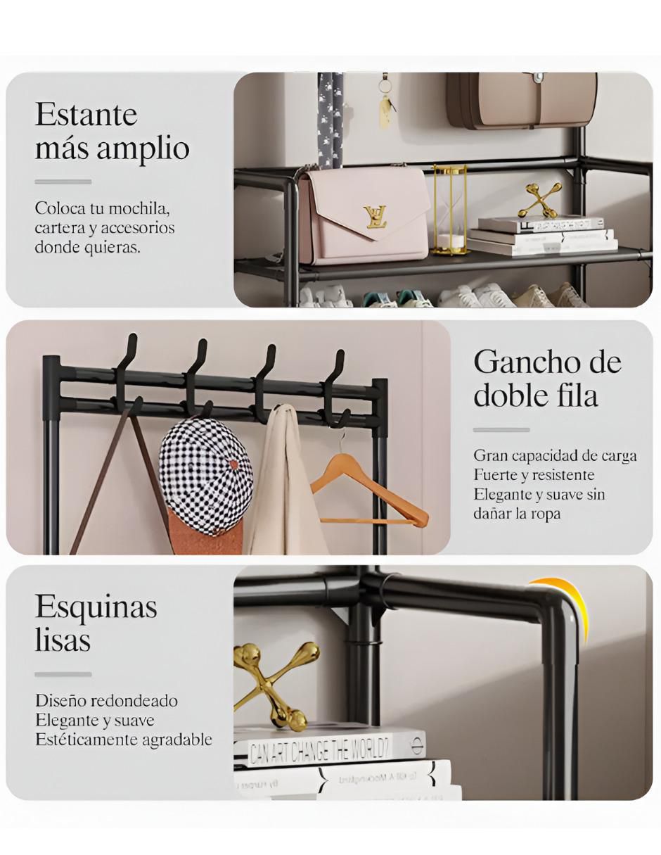 Rack de 5 compartimentos y 5 estantes 2