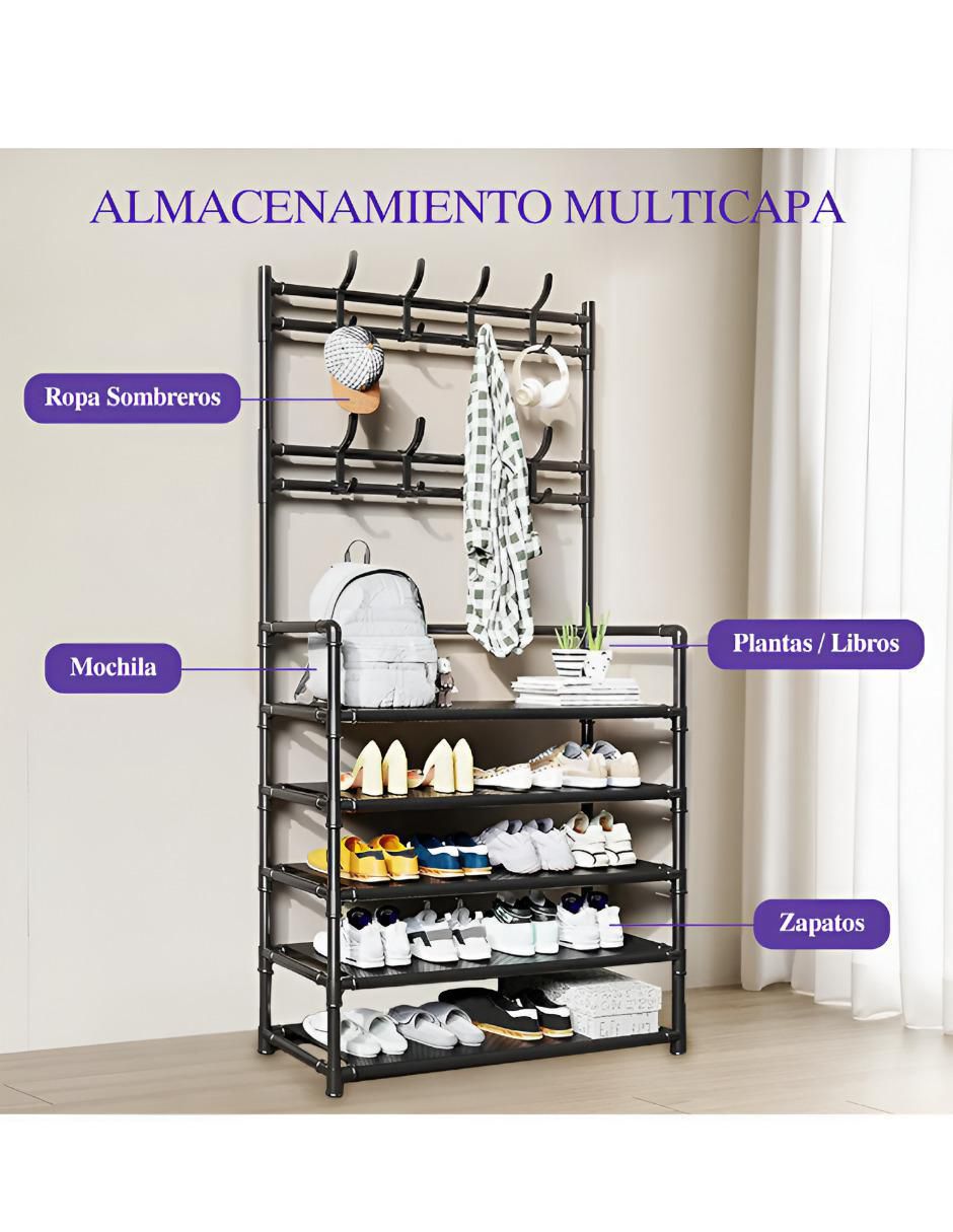 Rack de 5 compartimentos y 5 estantes 3