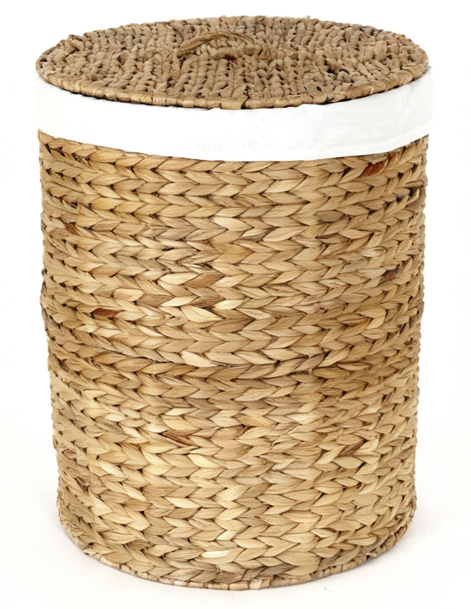 Set cesto para ropa de jacinto de agua 2