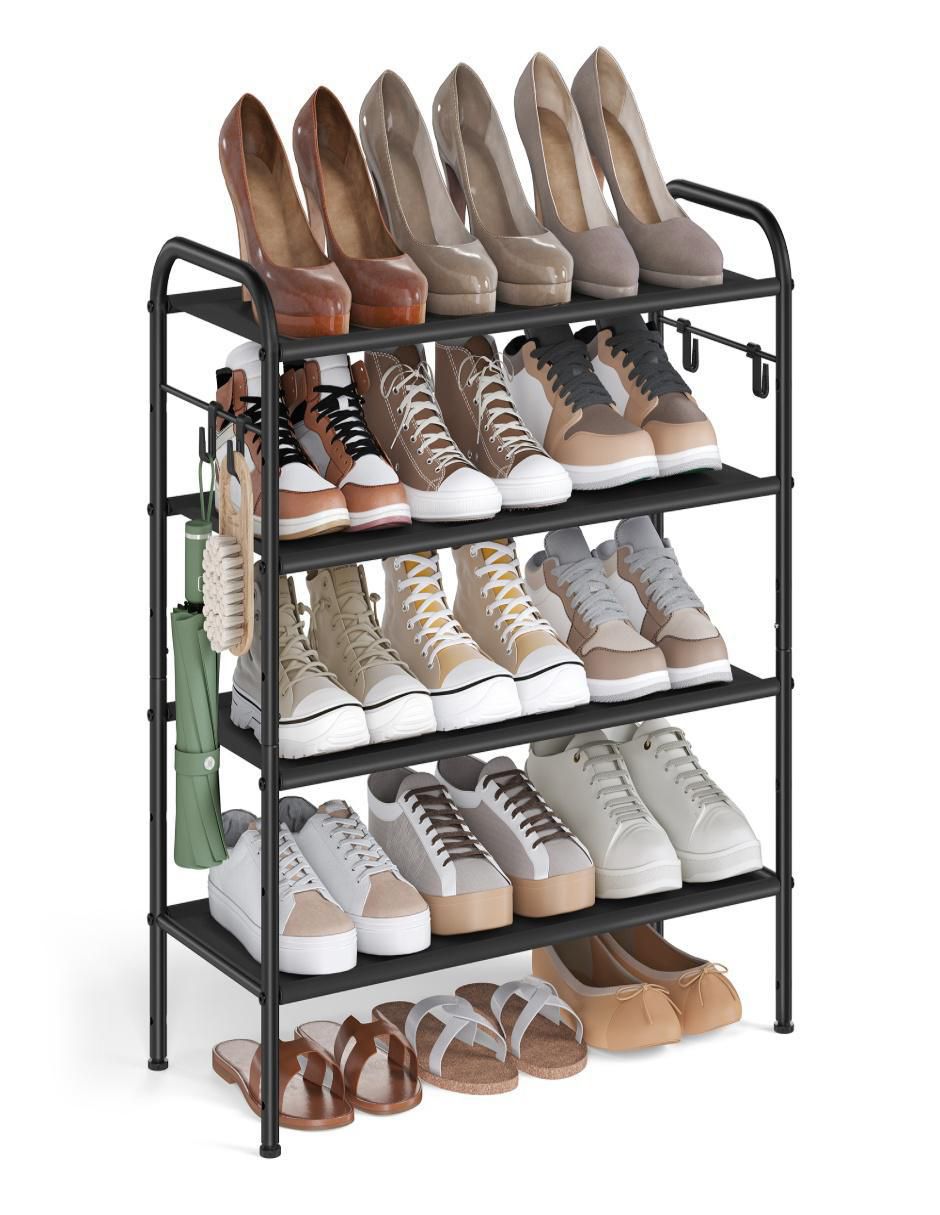 Zapatera armable mueble Davian para 12 pares de zapatos adulto 3