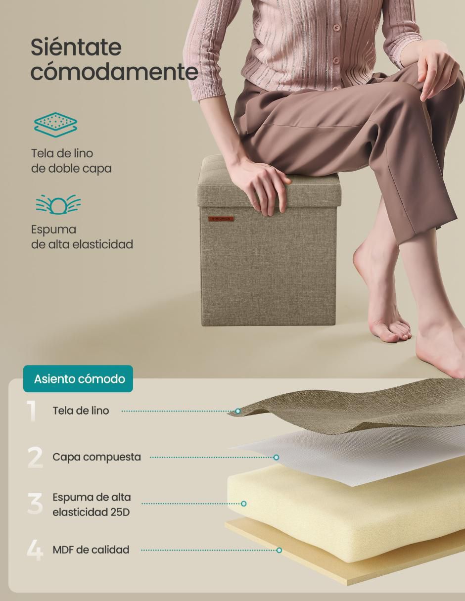 Taburete Mazie de MDF 2