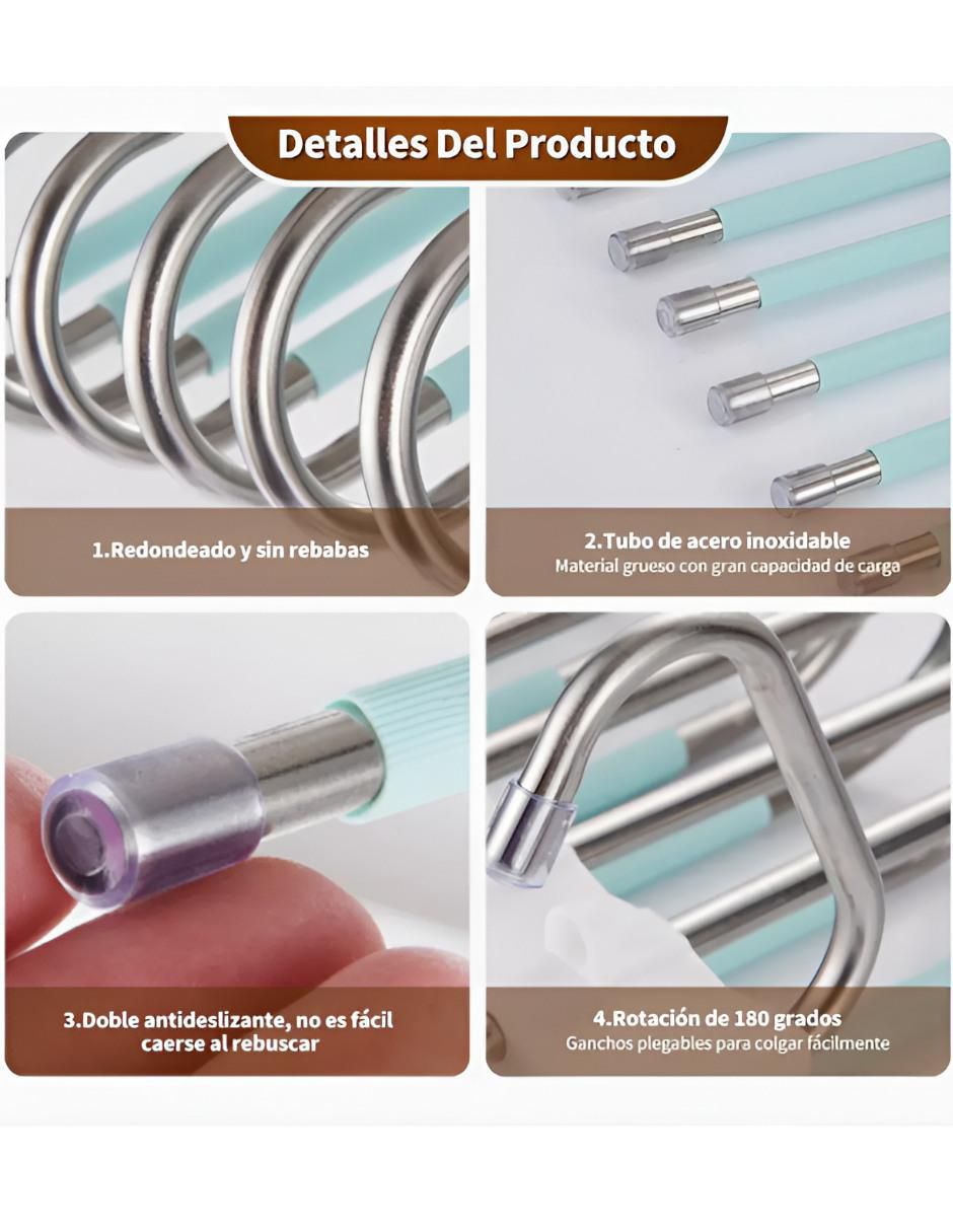 Set gancho de acero inoxidable 2 piezas 2