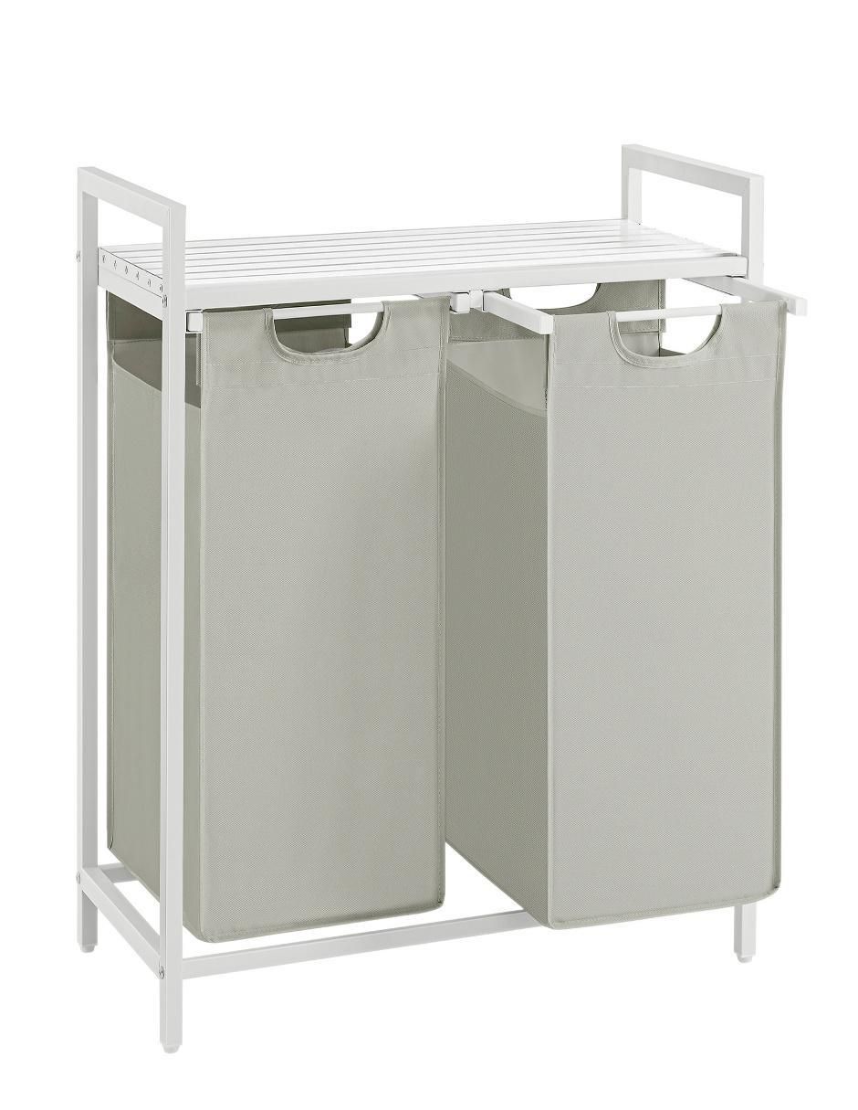 Cesto para ropa Brenta de acero inoxidable