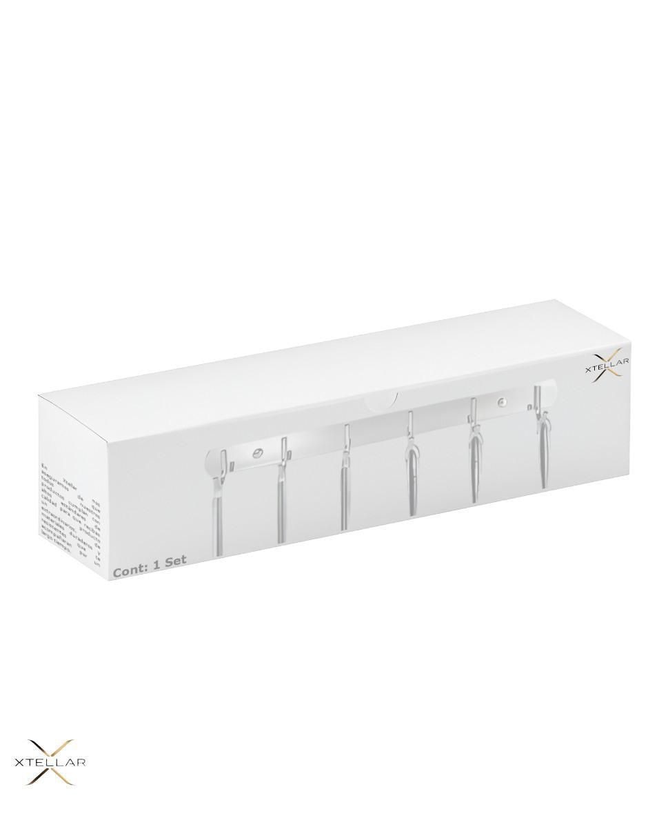 Perchero de pared de acero inoxidable 6 ganchos 3