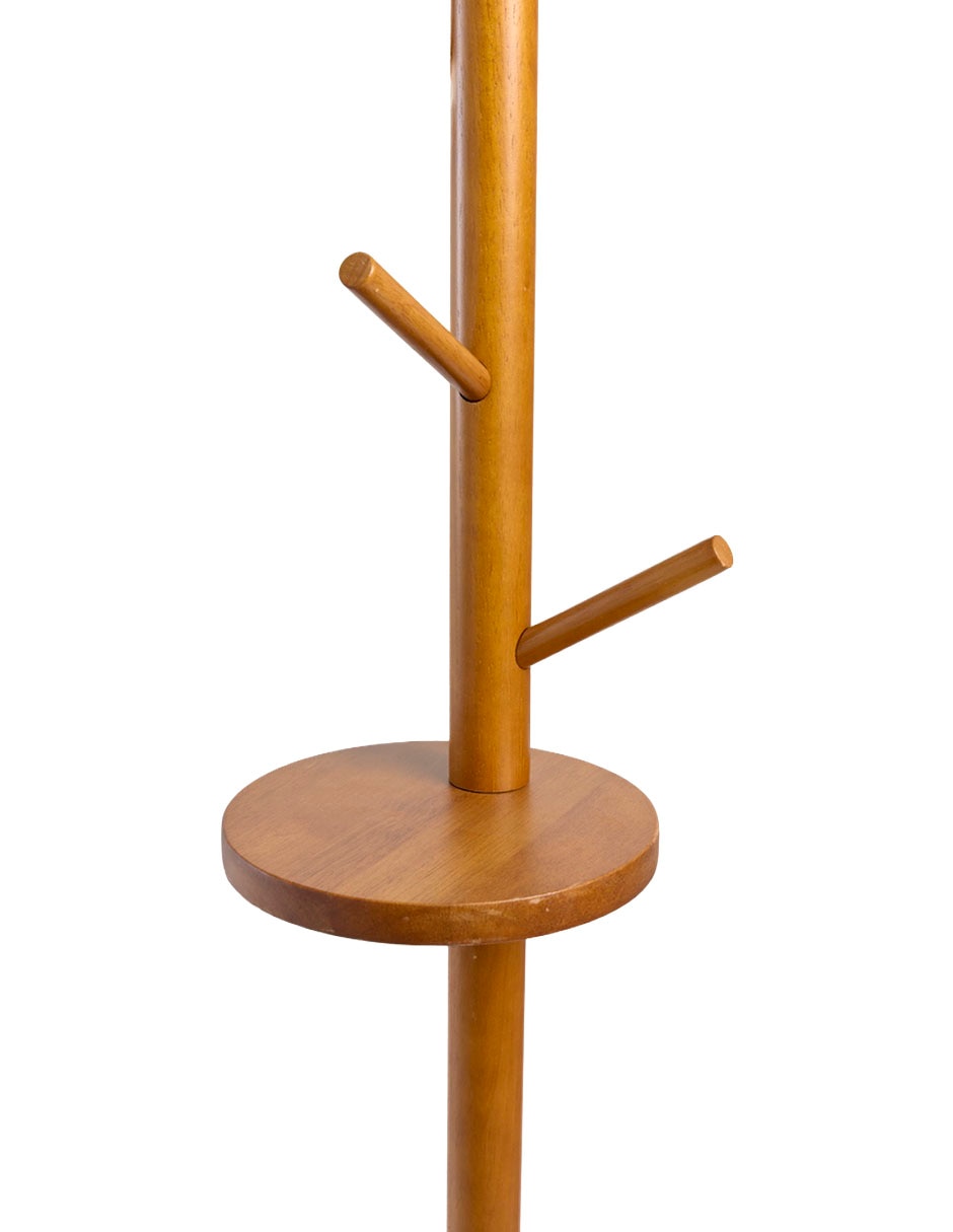 Perchero de piso de madera 6 ganchos 2