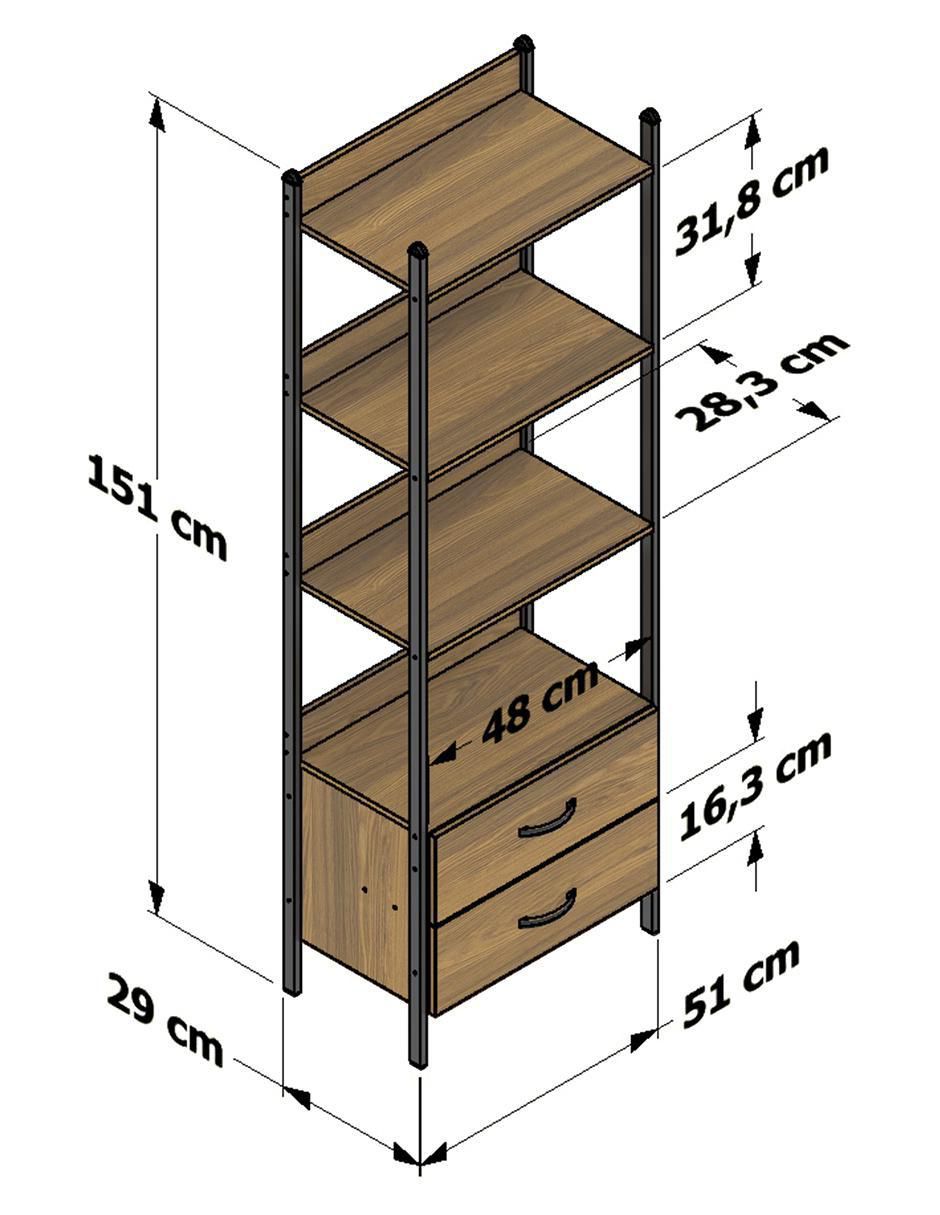 Estante de MDF Siena OERS 8
