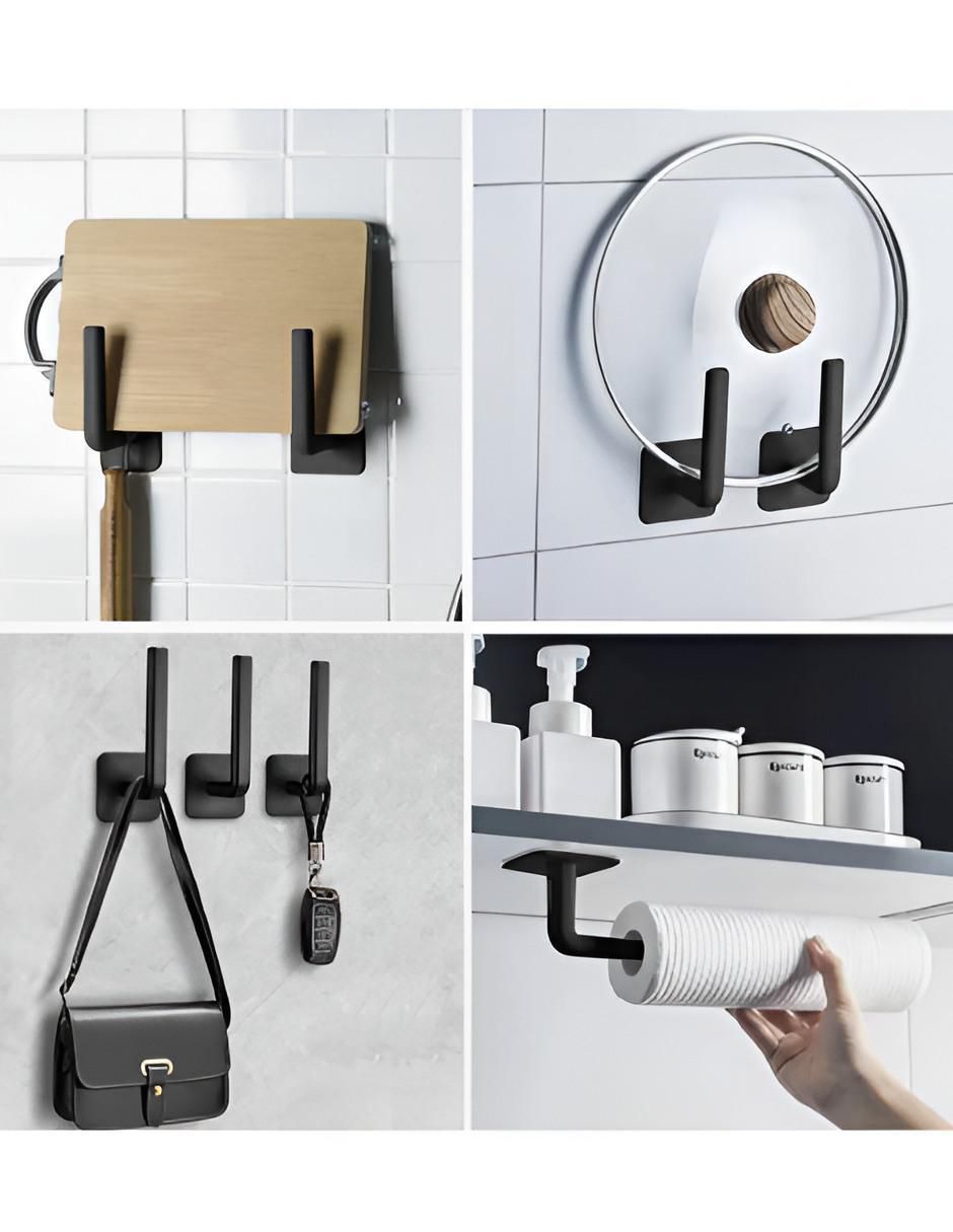 Perchero de pared de ABS 4 ganchos 2