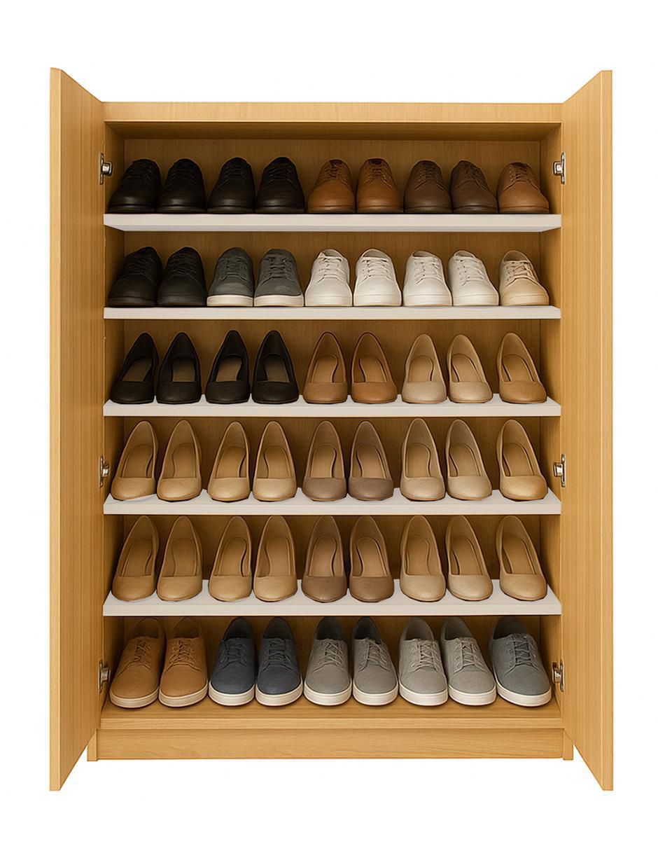 Zapatera armable mueble para 55 pares de zapatos adulto 5