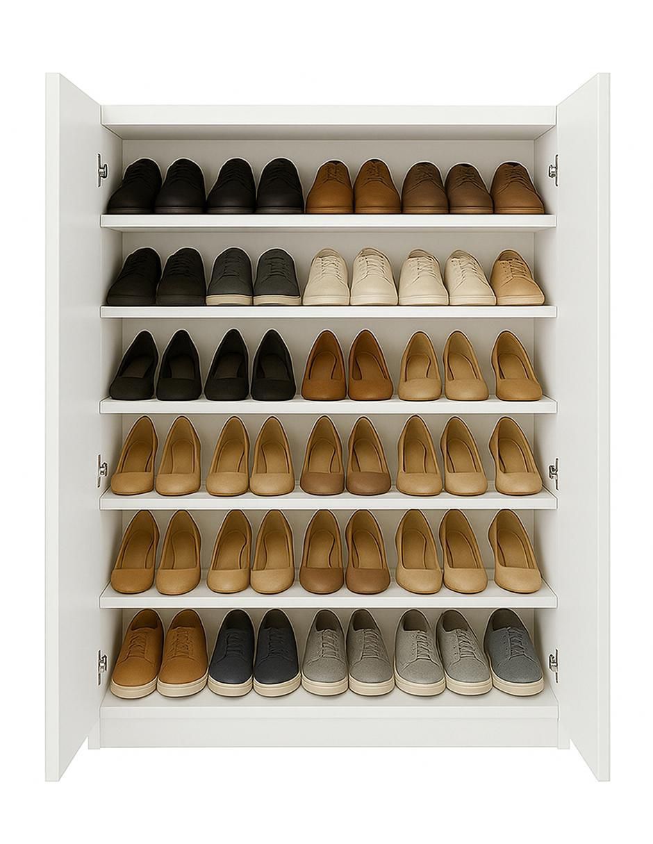Zapatera armable mueble para 55 pares de zapatos adulto 2