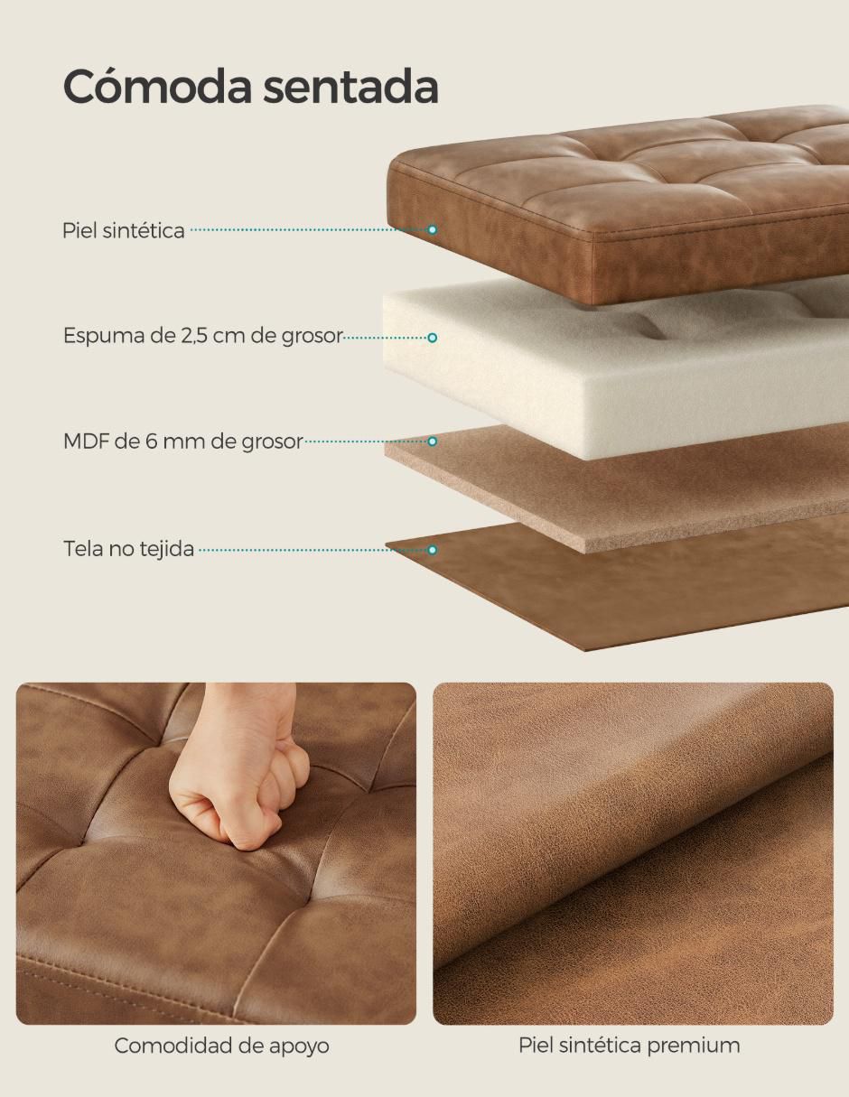 Taburete Mazie de MDF 2