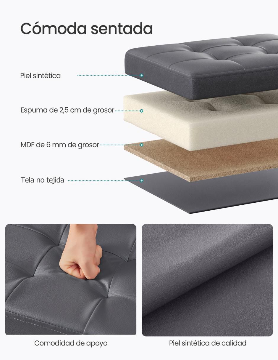 Taburete Mazie de MDF 2