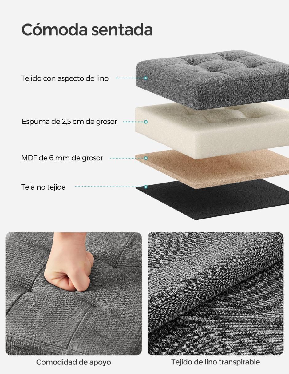 Taburete Mazie de MDF 2