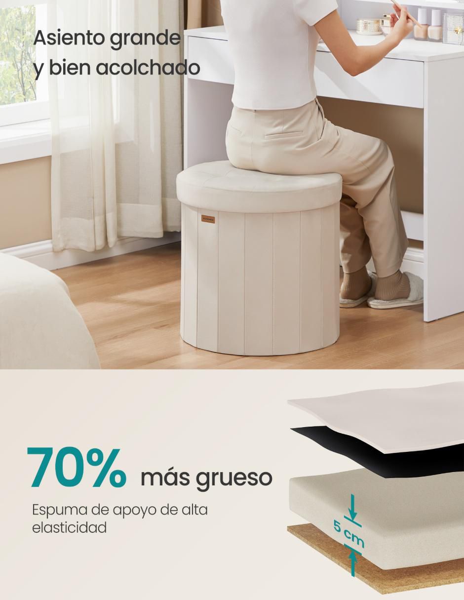 Taburete Mazie de mdf