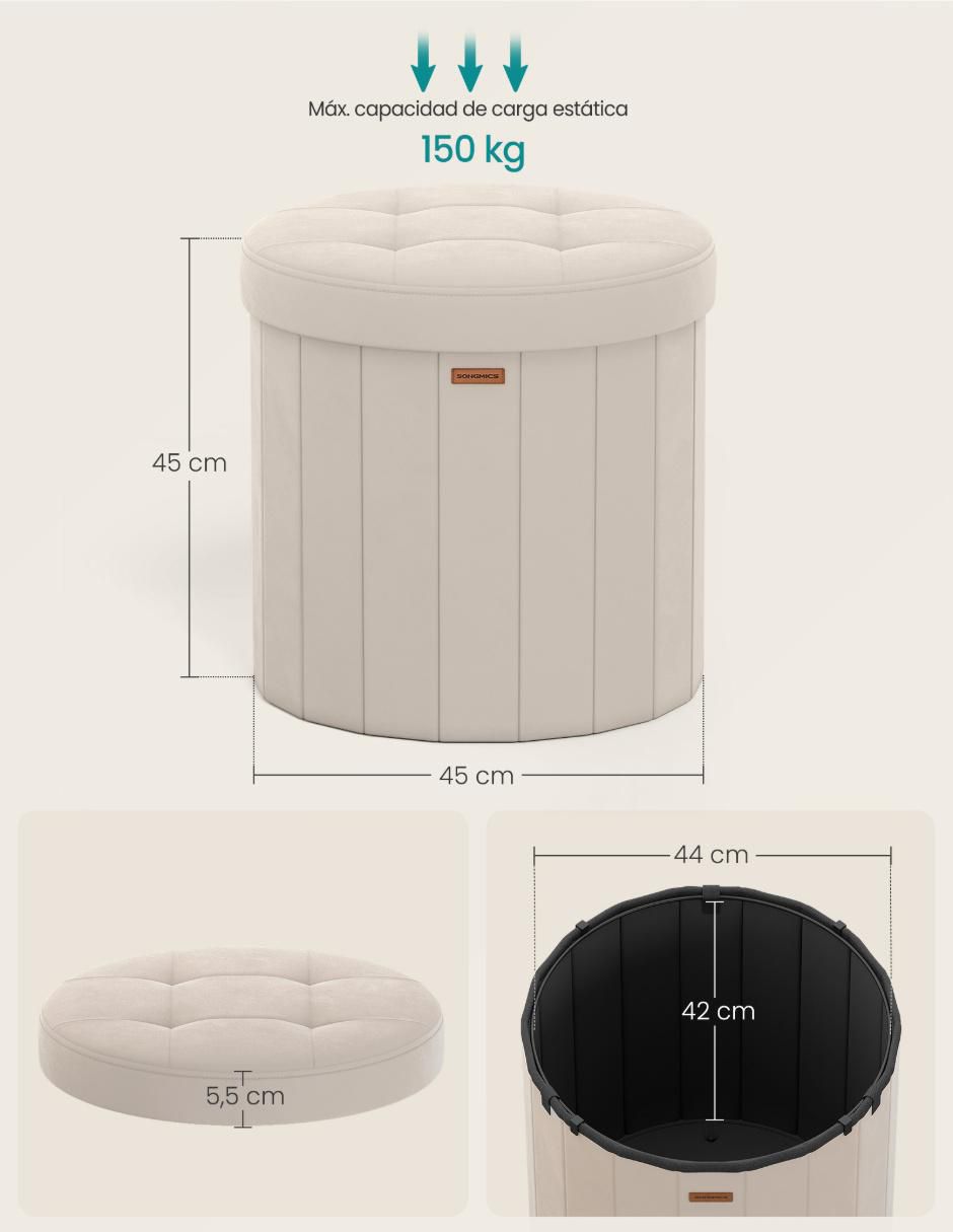 Taburete Mazie de mdf