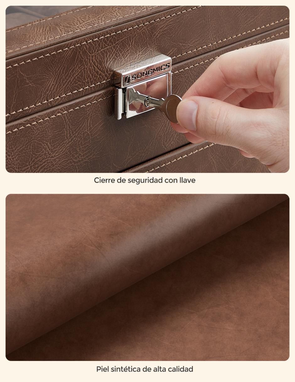 Caja reloj Bridie rectangular con 1 pieza 4