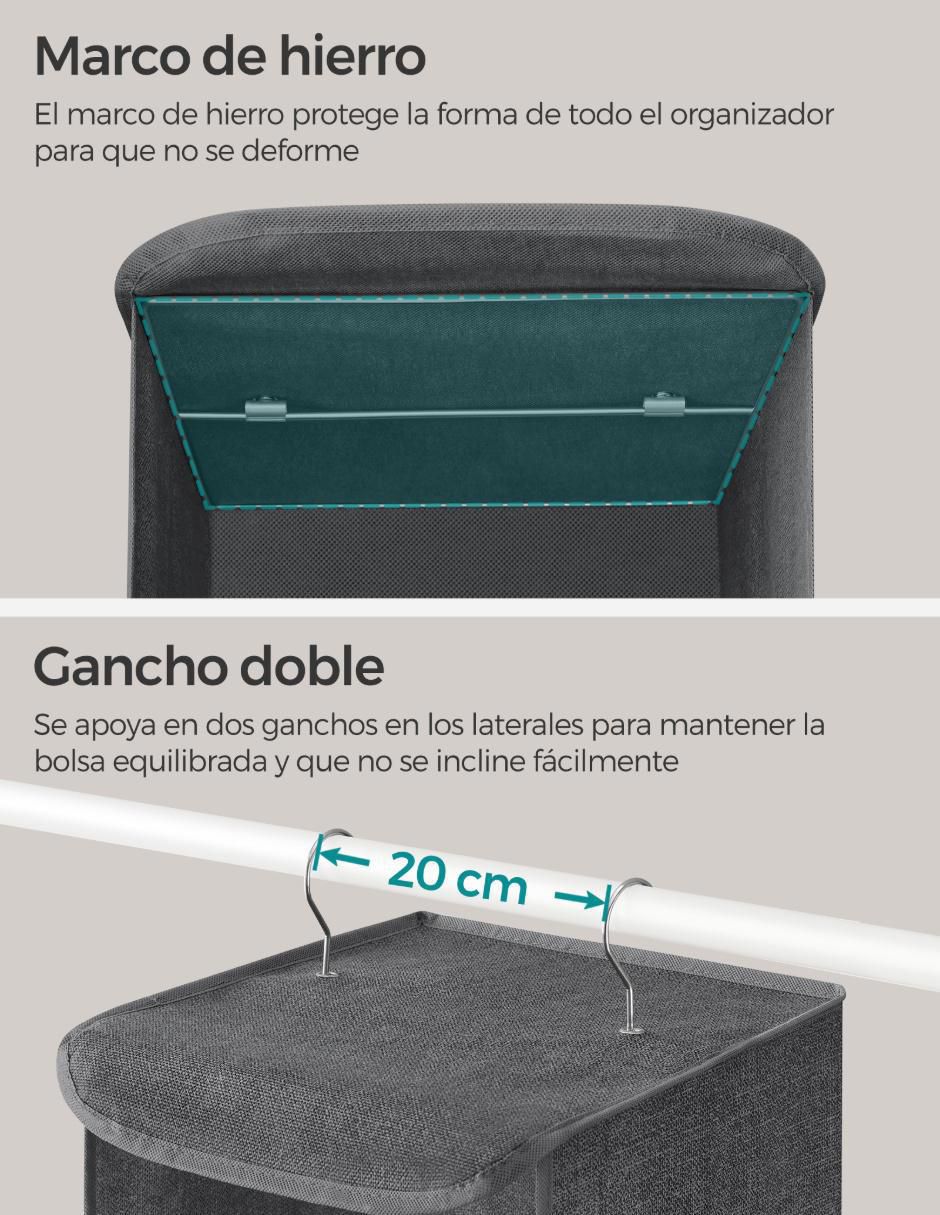 Organizador colgante armable Trent 5