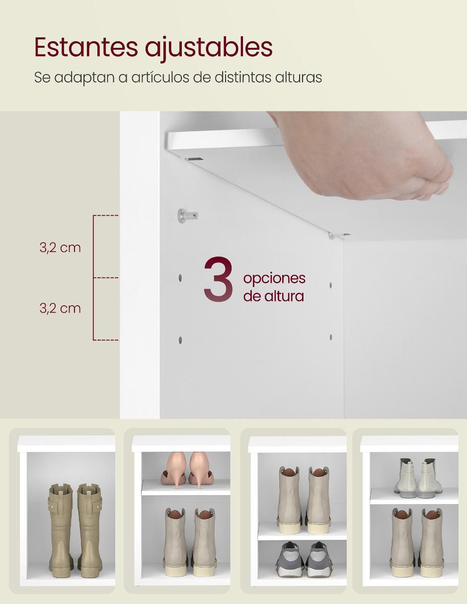 Zapatera armable para 12 pares de zapatos 2