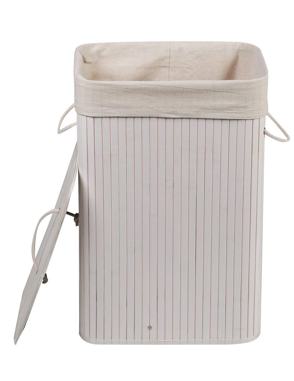 Cesto para ropa de bambú 2