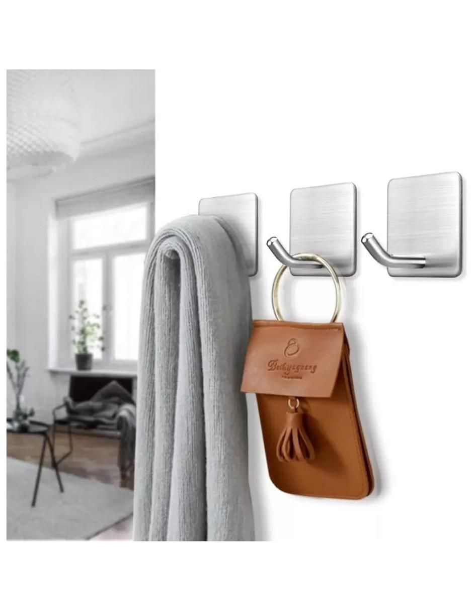 Perchero de pared de acero inoxidable 6 ganchos 3